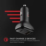 boAt Dual Port Qc-Pd 24W Fast Car Charger with 24W Fast Pd Charging & 18W Qc Charging Compatible with All Smartphones, Tablets & Laptops (Free Type C to Type C Cable), Black - Image 4