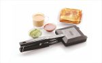 TOSAA TSTSOLO Solo Regular Gas Sandwich Toaster Non-Stick Aluminium | Compatibility with Gas Stoves | Flame-Proof Design | Heat-Resistant Handle | Sandwich Maker | Black - Image 2