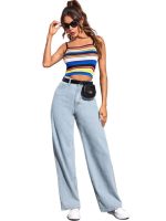 KOTTY Womens High Rise Cotton Lycra Jeans(Blue Light,32) - Image 3