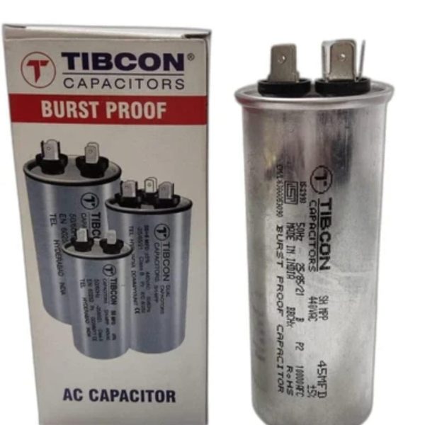 Mickko 45+6 MFD 440V Tibcon Capacitor for Air Conditioner (Split & Window Air Conditioners) 1 Ton & 1.5 Ton & 2 Ton Air Conditioner