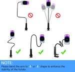 Xtore® Universal Mobile Phone Holder & Tablet Tabletop Holder with 360° Rotation (Black, Pack of 1) - Image 5