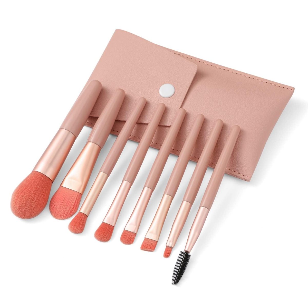 FIRST BEAUTY Make Up Brushes 8Pcs Makeup Brush Set Foundation Brush Blending Brush Eyeshadow Brushes Eye Brushes Set With Bag (Multicolor) - Image 7