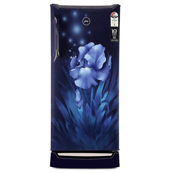 Godrej 215 L 3 Star Direct Cool Cool Lock Technology With Base Drawer Single Door Refrigerator (RD UNO 2153 PTDF AQ BL, Aqua Blue)