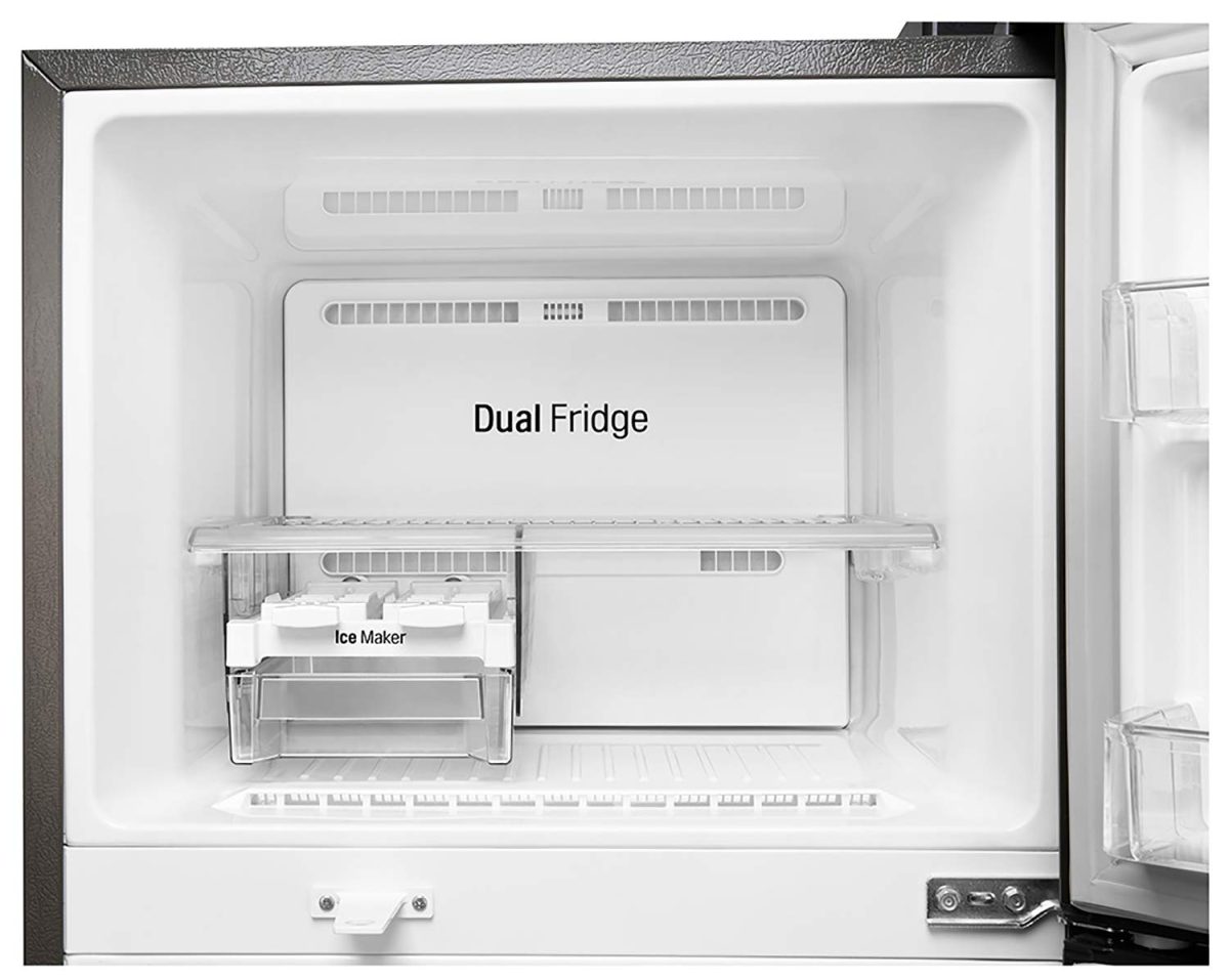 LG 308 L 2 Star Smart Inverter Frost-Free Double Door Refrigerator (GL-T322RPZY, Shiny Steel, Convertible) - Image 3