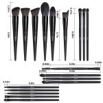 MAYCREATE® Makeup Brush Set 18pcs Premium Synthetic Makeup Brushes Set Makeup Tools Full Set Makeup Brush for Beginners Makeup Artists - Image 4