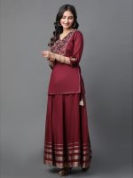 Aurelia Women Cotton Sharara Suit With Dupatta - Image 5