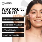 MARS Penta Perfect Set of 5 Makeup Brush Set with Holder | Long-Lasting Soft & Synthetic Bristles | Versatile Use | Precise Application for Face, Eyes & Brows (WHITE) - Image 4