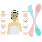 RENESMEE Silicone Brushes, Double-Ended Silicone Face Mask Brush, Facial Cleansing Brush, Premium Soft Facial Masks Other Skin Care Applicator Tool for Cream, Body Lotion, Moisturizer - Image 2