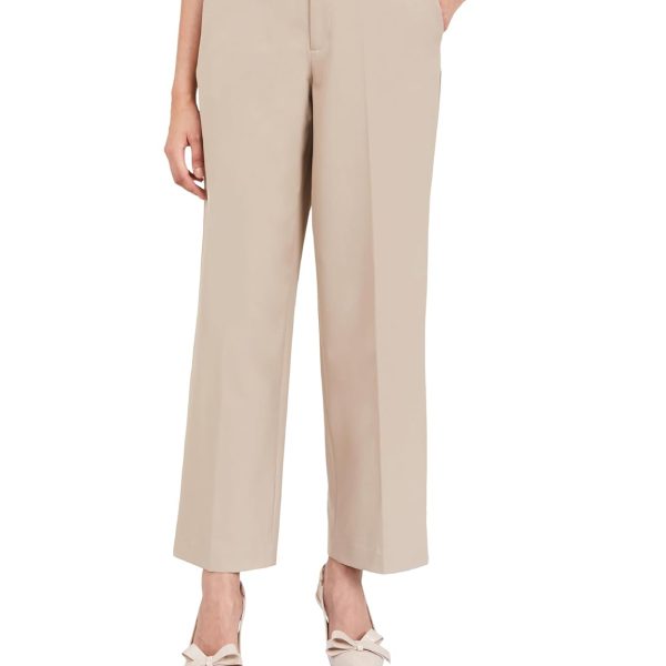 Symbol Premium Women's 'Desk-to-Dinner' Wide Leg 4-Way Stretch Formal Trousers (Flexi-Waist | Easy Care)