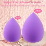 Soft Makeup Puff Set with Headband and CLEAN Pad 20 Pcs | Beauty Sponge Set in 4 Pastel Colors | Teardrop & Flat Blenders for Foundation, Powder, and Creams | Complete Face Makeup Tool Kit for Flawless Application - Image 4