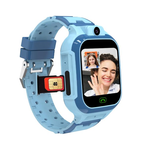 sekyo 'Carepal Pro' Smart Watch for Kids, Boys, Girls | Video Calling, Precise GPS Location | Habit Building, 4G/5G Sim, Games, Pedometer, Camera, Safe Zone Alert | Kids SmartWatch, App Control- Blue