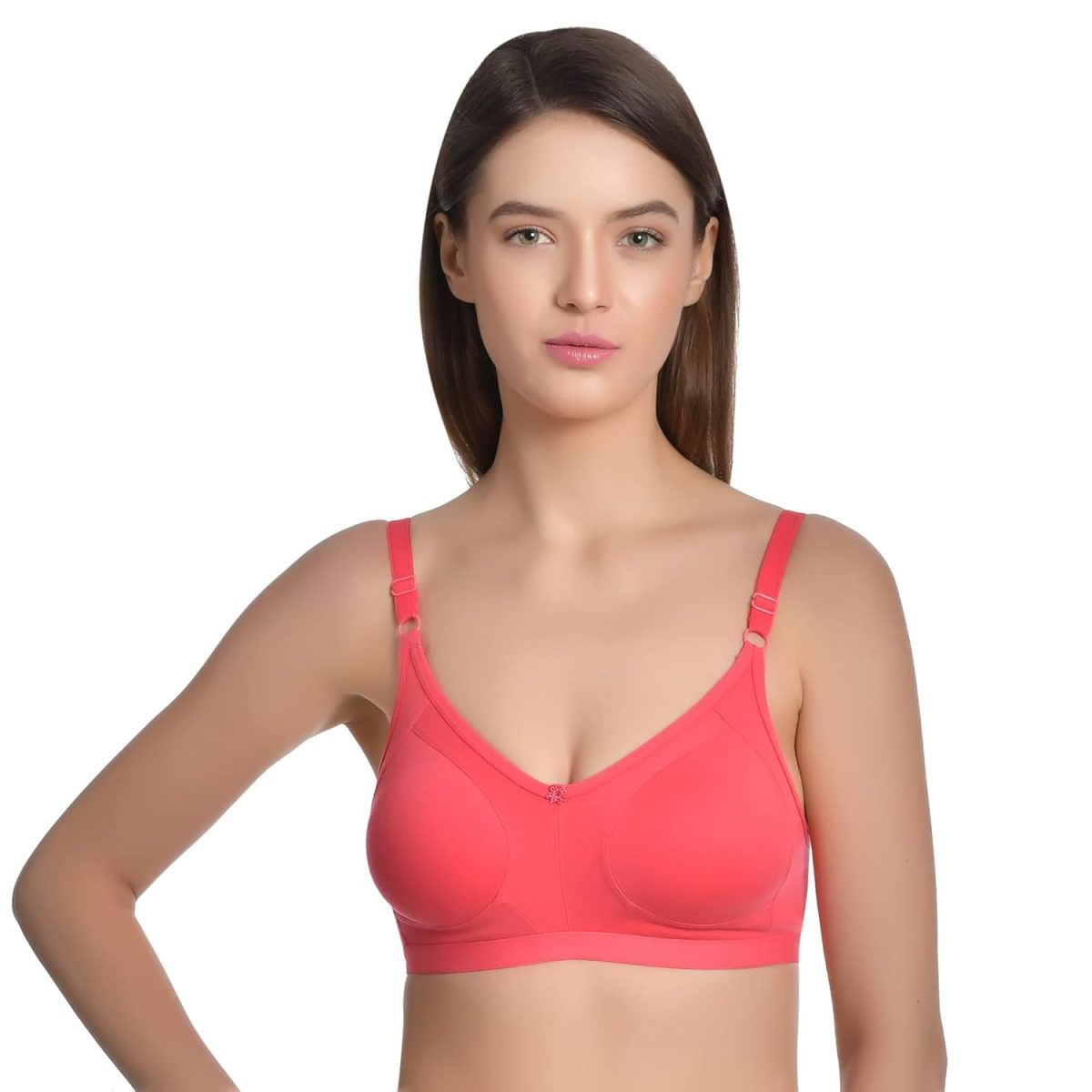 Aimly Women's Cotton Seamless Non-Padded Non-Wired Full Coverage Regular Bra Pack of 3 - Image 2