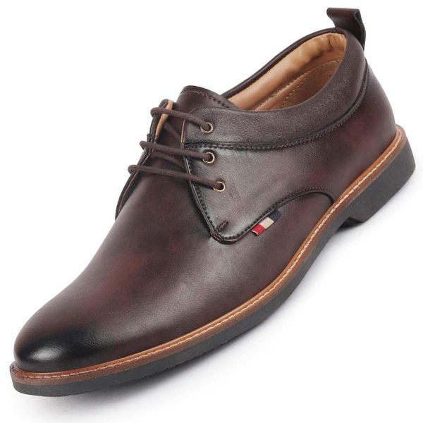 FAUSTO Men's Formal Lace Up Oxford Shoes for Office|Meetings|Daily|Comfort|Fashion|Stylish|Parties|Outdoor|Occasions|TPR Welted Sole (6-13 UK)