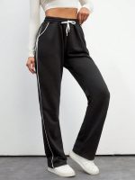 SAKHWALA Women's Striped Track Pants | Women Trackpants | Women Lower/Pyjama | Lounge Pants | Loose Fit Trackpants | Gym/Yoga/Casual Wear Pants - Image 4