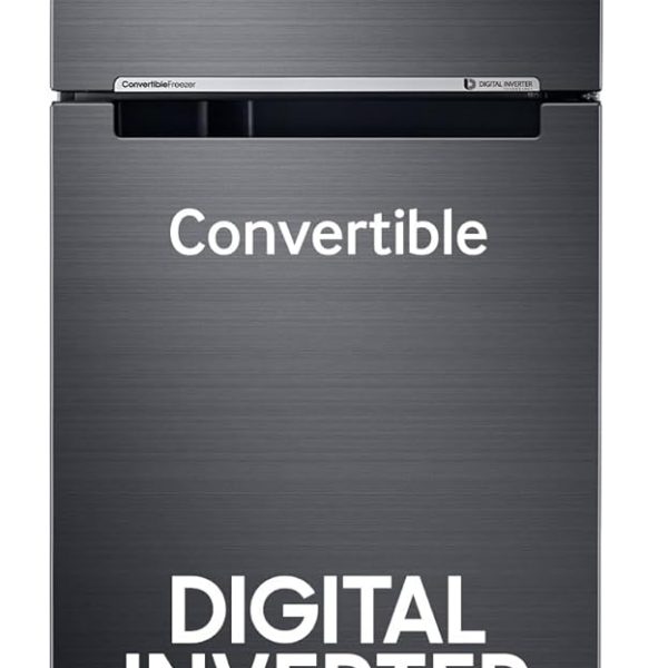 Samsung 236L 3 Star Convertible 3 In 1 Digital Inverter Frost-Free Double Door Refrigerator (RT28C3733BX/HL,Luxe Black)