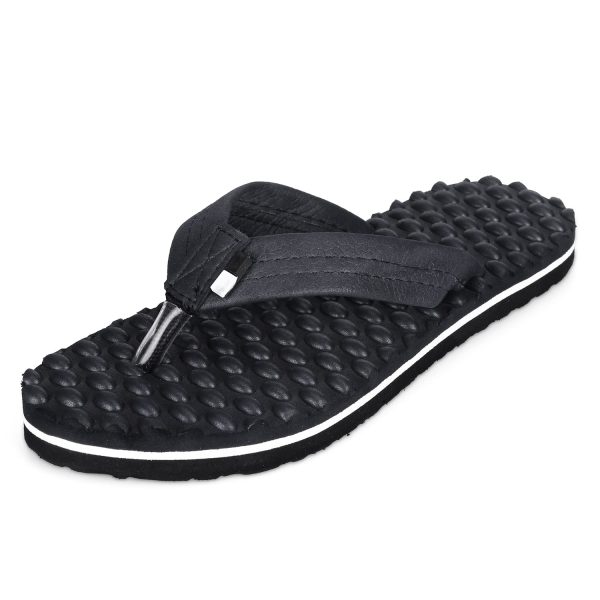 DOCTOR EXTRA SOFT House Slipper for Women's Care |Orthopaedic | Diabetic | Acupressure | Comfortable | MCR | Flip-Flop Ladies and Girl’s Home Slides for Daily Use Bubble-D-20-Black-7-UK
