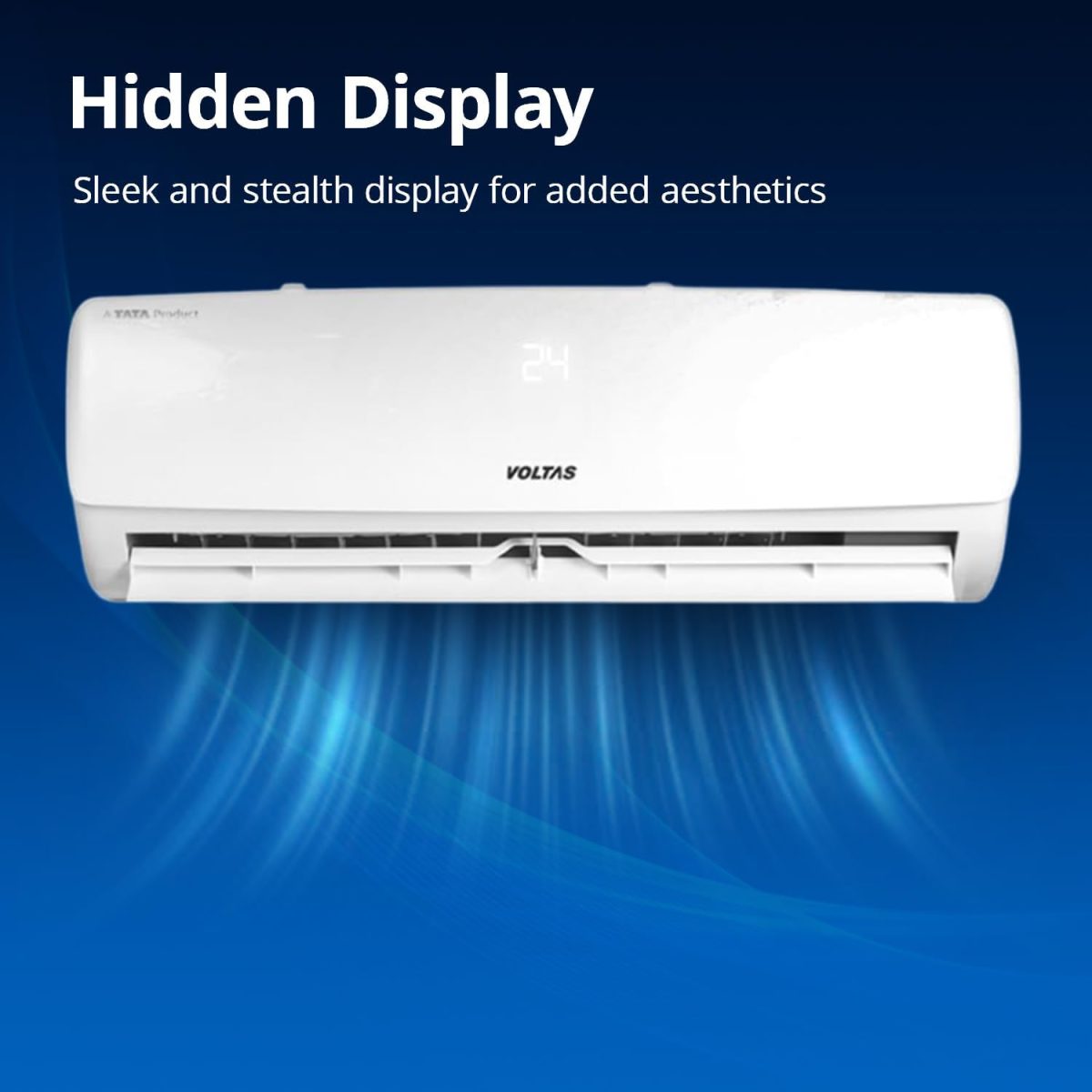 Voltas 1 Ton 3 Star, Fixed Speed Split AC (Copper, LED Display, Anti-dust Filter, SAC 123 Vectra Elegant, White) - Image 5