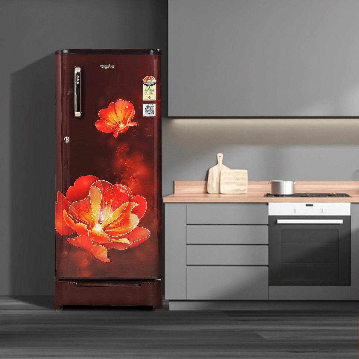 Whirlpool 184 L 4 Star Inverter Direct-Cool Single Door Refrigerator (205 WDE ROY 4S Inv WINE RADIANCE-Z, Base Stand with Drawer, 2023 Model) - Image 5