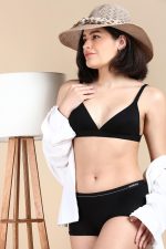 &Circus PureSoft True Fit Triangle Non Padded Bra for Women | Deep Neck Plunge Bra for Women | Triangle Low Coverage Bra for Women - Image 2