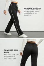 SAKHWALA Women's Striped Track Pants | Women Trackpants | Women Lower/Pyjama | Lounge Pants | Loose Fit Trackpants | Gym/Yoga/Casual Wear Pants - Image 5