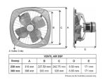 Havells Ventil Air DSP 230mm Exhaust Fan | Strong Air Suction, Rust Proof Body |Suitable for Bathroom, Kitchen, and Office| Warranty: 2 Years | (Pack of 1, Choco Brown) - Image 2