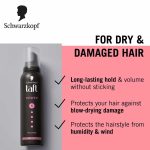 Schwarzkopf TAFT Power Hold 5 Hair Mousse, Lasts 24 Hours, Cashmere-Like Softness, With No Stickiness, Heat Protection, Silicone Free, Lightweight Styler To Controls Frizz And Provides Shine, 200Ml - Image 4