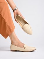 Women's Quilted Loafers – Stylish Comfortable || Flat Slip-On Casual Shoes with Gold Accent Lightweight - Image 3