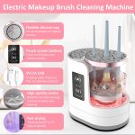 MAYCREATE® Electric Makeup Brush Cleaner & Dryer Machine for Multi Makeup Brushes, 3-in-1 Multifuctional Make Up Brush Cleanser with Water Tank & Timer Setting, USB Plug and Go, Touch Button Control - Image 6