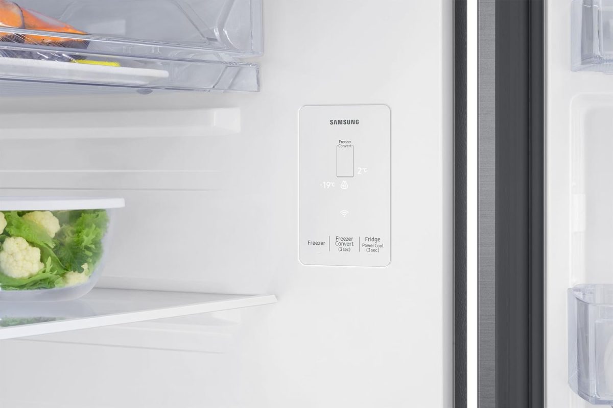 Samsung 330 L, 2 Star, Convertible 5-in-1, Digital Inverter, Frost Free Double Door, WiFi Enabled Bespoke AI Refrigerator (RT34DG5A2BS8HL, Elegant Inox, Silver) - Image 6
