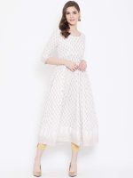 PH POSHAKHUB Women’s Printed Anarkali Kurta – Stylish Flared Ethnic Wear for Festive & Casual Occasions – Comfortable Fit, Soft Fabric, Elegant Design - Image 2