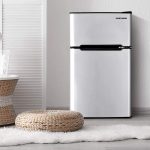 LEONARD USA 115 L Inverter Double Door Mini Fridge Small Refrigerator with Separate Deep Freezer Compartment & Interior Light for Home, Office or Bar (Based on American Technology) (Black & Silver) - Image 3