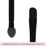 VEGA 2 In 1 Mini Makeup Brush with Eye Shadow & Eye Applicator, (DMB-01) Brown - Image 4