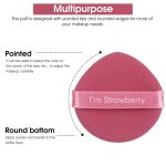 INOG 7pcs Triangle Makeup Puff Powder Puff Face Soft Blending Sponge, Latex-Free Compact Cosmetic Foundation Sponge for Liquid,Cream,Powder,Wet Dry Dual Use, Teardrop Puff for All Types of Skin (Pink) - Image 5