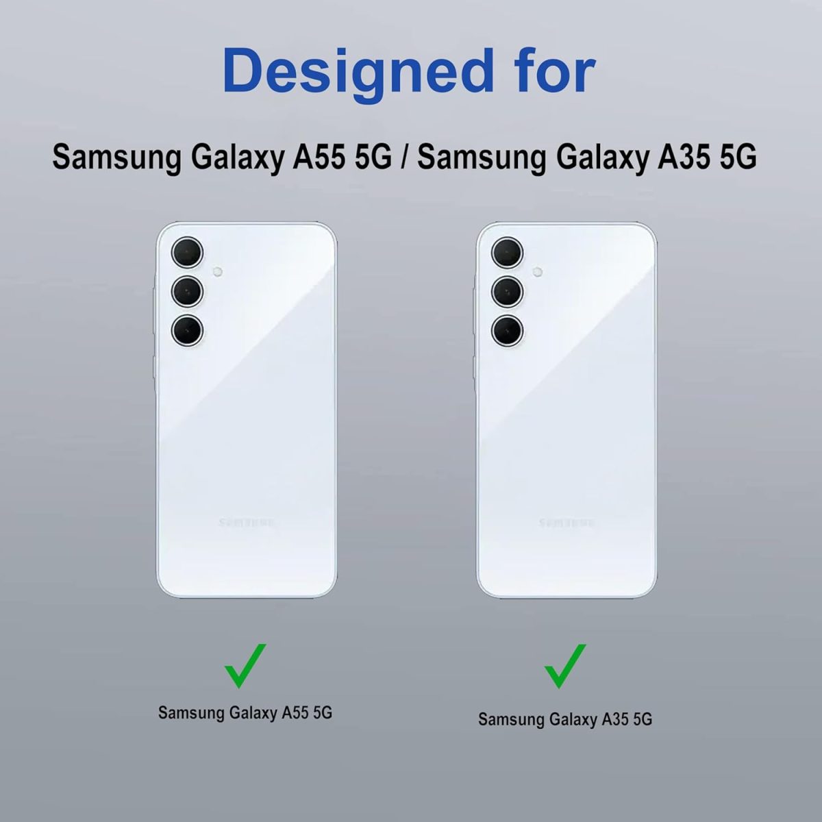 Zapcase Back Case Cover for Samsung Galaxy A55 5G | Compatible for Samsung Galaxy A55 5G Back Cover | Scratch-Resistant Back Cover | Clear - Image 2