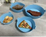 Zulay Kitchen 6 Pcs Round Reusable Non-Stick air Fryer Accessories Silicone Coating Pot Basket(Multicolor) - Image 5