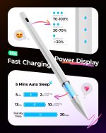 JAMJAKE iPad Pencil No.1 Sales in US Stylus for iPad 11th&10th Gen - 10Mins Faster Charge Compatible with (2018-2025) Apple iPad 6-11 Gen, iPad Air 3/4/5/M2/M3, iPad mini 5/6, iPad Pro 11"/12.9"/M4 - Image 4
