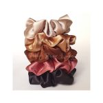 Silvr Bear Luxury Satin Scrunchies Set for Women, Girls | Anti-Hair-Breakage Hair Ties - Image 3