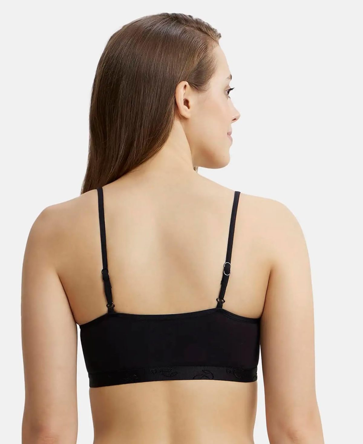 Jockey 1351 Women Super Combed Cotton Elastane Seamless Stretch Multiway Styled Crop Top with Adjustable Bra Straps and Stay Fresh Treatment - Image 3