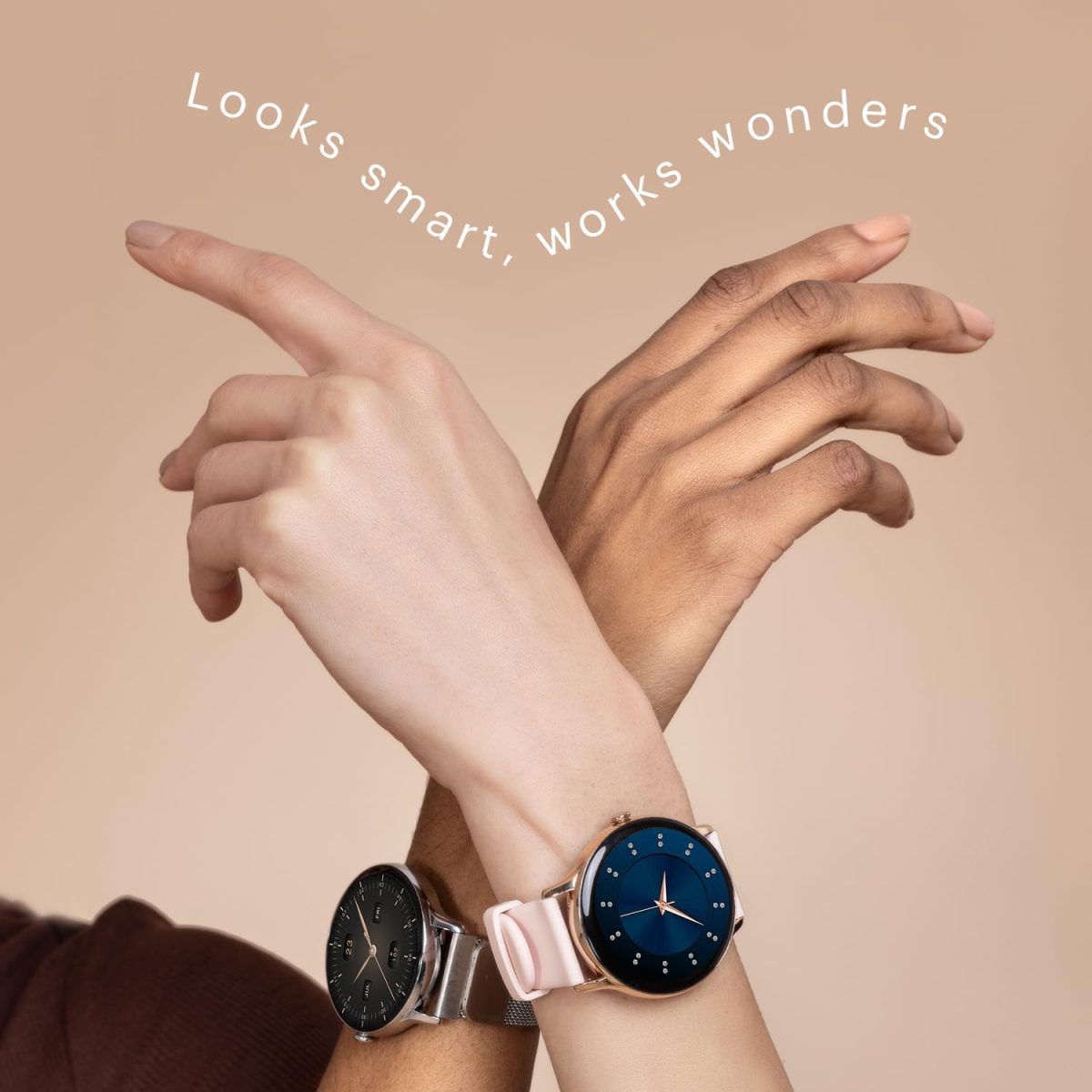 Noise Twist Go Smart Watch 1.39" Display, TruSyncᵀᴹ BT Calling, Glossy Metal Finish, 150+ Watch Faces, IP68, Sleep Tracking, 100+ Sports Modes, Smart Watch for Men and Women (Silver Blue) - Image 6