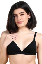 &Circus PureSoft True Fit Triangle Non Padded Bra for Women | Deep Neck Plunge Bra for Women | Triangle Low Coverage Bra for Women