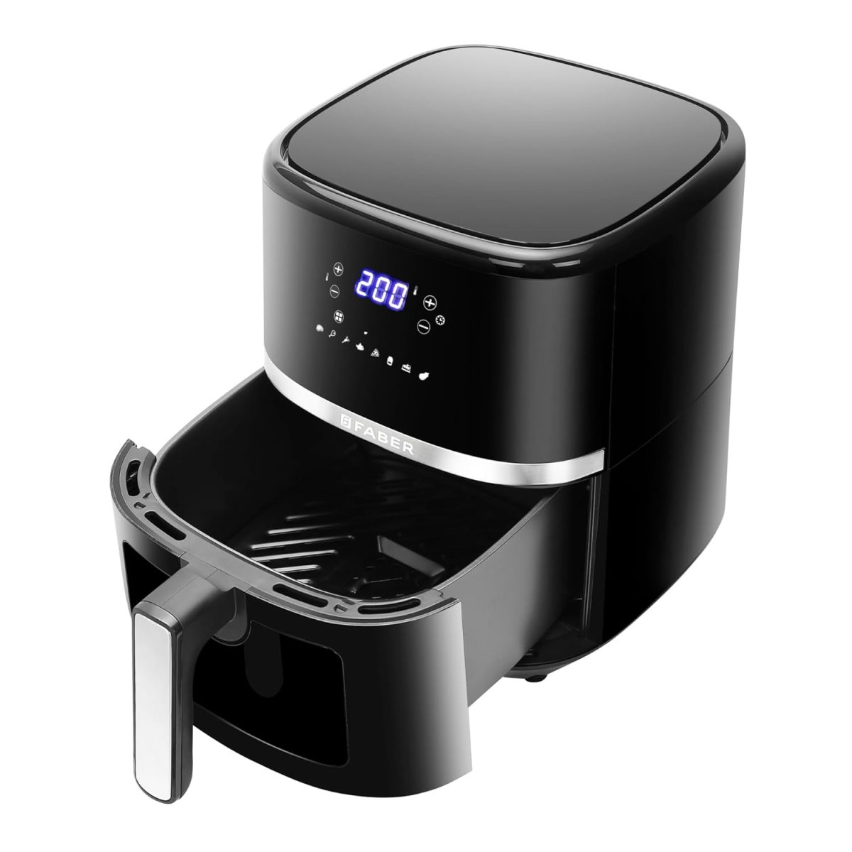 Faber 6L 1500W Digital Air Fryer | Fry, Bake, Roast, Toast, Defrost, Grill & Reheat | 85% Less Oil, 360° Air Cooking | 8-Preset Menu, LED Display & Touch Control, Non-Stick Pan, View Window | (Black) - Image 12
