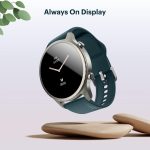 NoiseFit Halo 1.43" AMOLED Display, Bluetooth Calling Round Dial Smart Watch, Premium Metallic Build, Always on Display, Smart Gesture Control, 100 Sports Modes (Forest Green) - Image 3