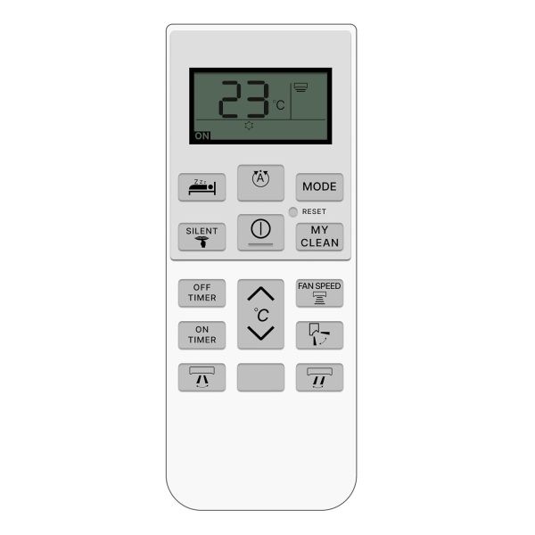 ZIEVA Compatible with Hitachi AC Remote Replacement for 1, 1.5, 2 ton Split/Window Air Conditioner - Please Match The Original Remote (AC 168 B)