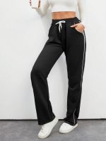 SAKHWALA Women's Striped Track Pants | Women Trackpants | Women Lower/Pyjama | Lounge Pants | Loose Fit Trackpants | Gym/Yoga/Casual Wear Pants - Image 7