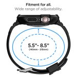 Spigen Rugged Armor Pro Case with Strap for Apple Watch Series 9 45mm, Apple Watch Series 8/7 45mm, SE2/6/SE/5/4 44mm - Black - Image 3