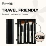 MARS Penta Perfect Set of 5 Makeup Brush Set with Holder | Long-Lasting Soft & Synthetic Bristles | Versatile Use | Precise Application for Face, Eyes & Brows (WHITE) - Image 7