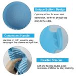 Zulay Kitchen 6 Pcs Round Reusable Non-Stick air Fryer Accessories Silicone Coating Pot Basket(Multicolor) - Image 6