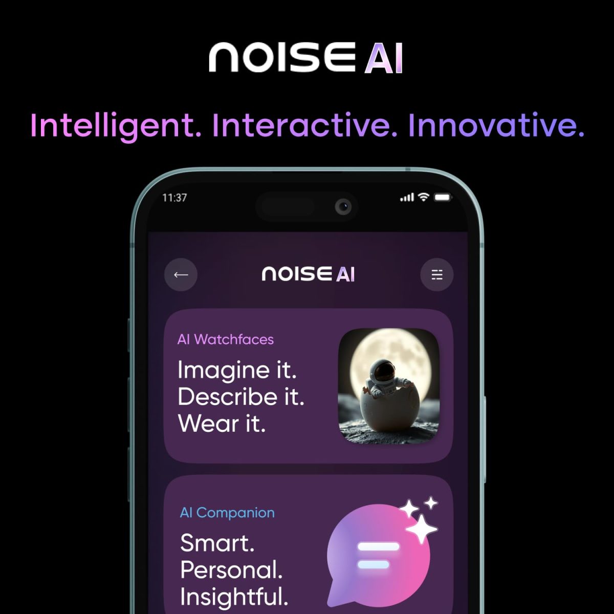 Noise Pro 6 Max Smart Watch:Intelligent AI, Endless AI Watch Faces, AI Companion, 1.96” AMOLED, Stainless Steel Build, Built-in GPS, 5 ATM, EN2 Processor, for iOS & Android(Pure Titanium) - Image 4