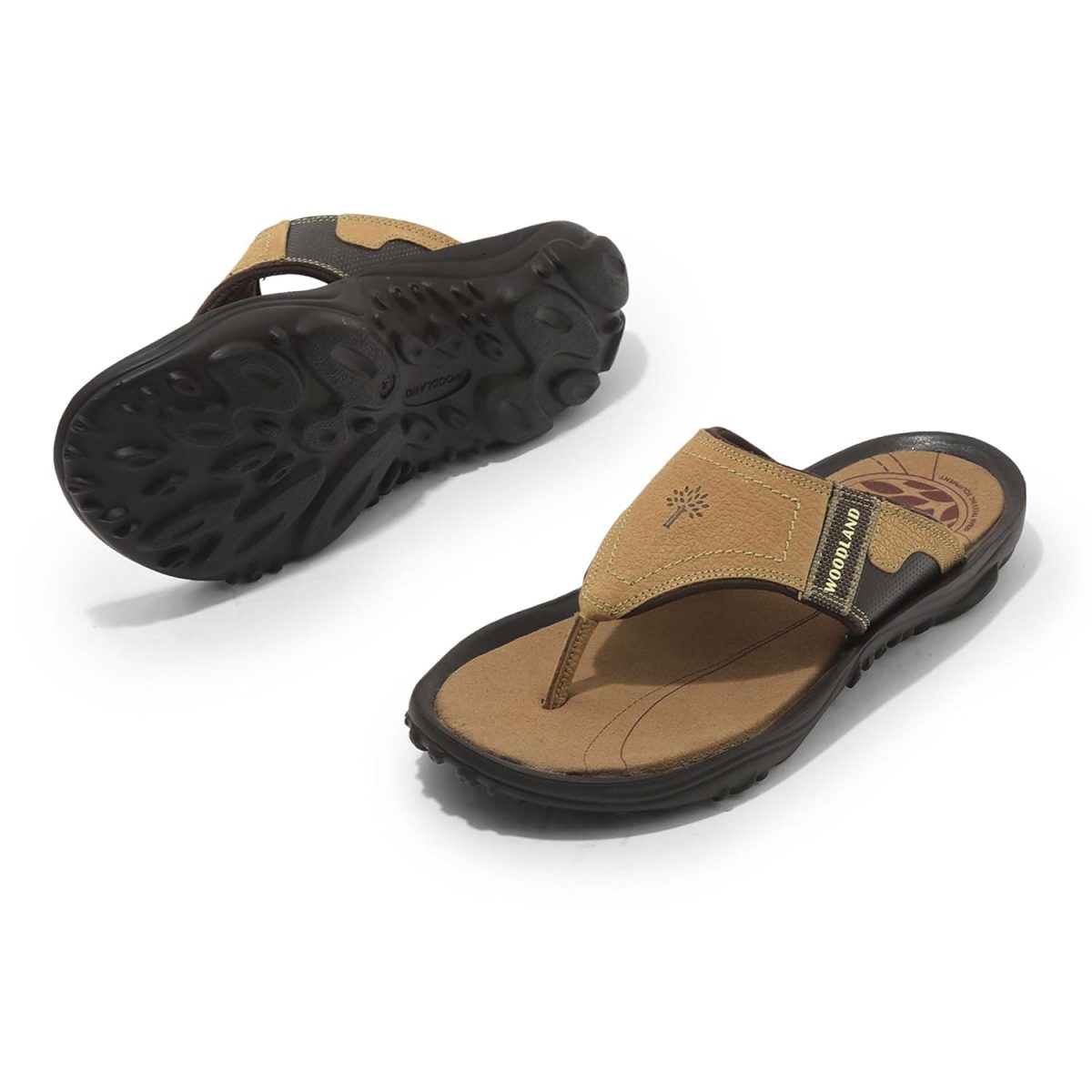 Woodland Men's Leather Slippers - Image 4