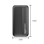 Amazon Basics 20000 mAh Power Bank | 22.5W Fast Charging | Dual Output & Input | Charge 3 Devices Simultaneously | for Smartphones, TWS Earbuds, Speakers, Tablets (Black) - Image 6